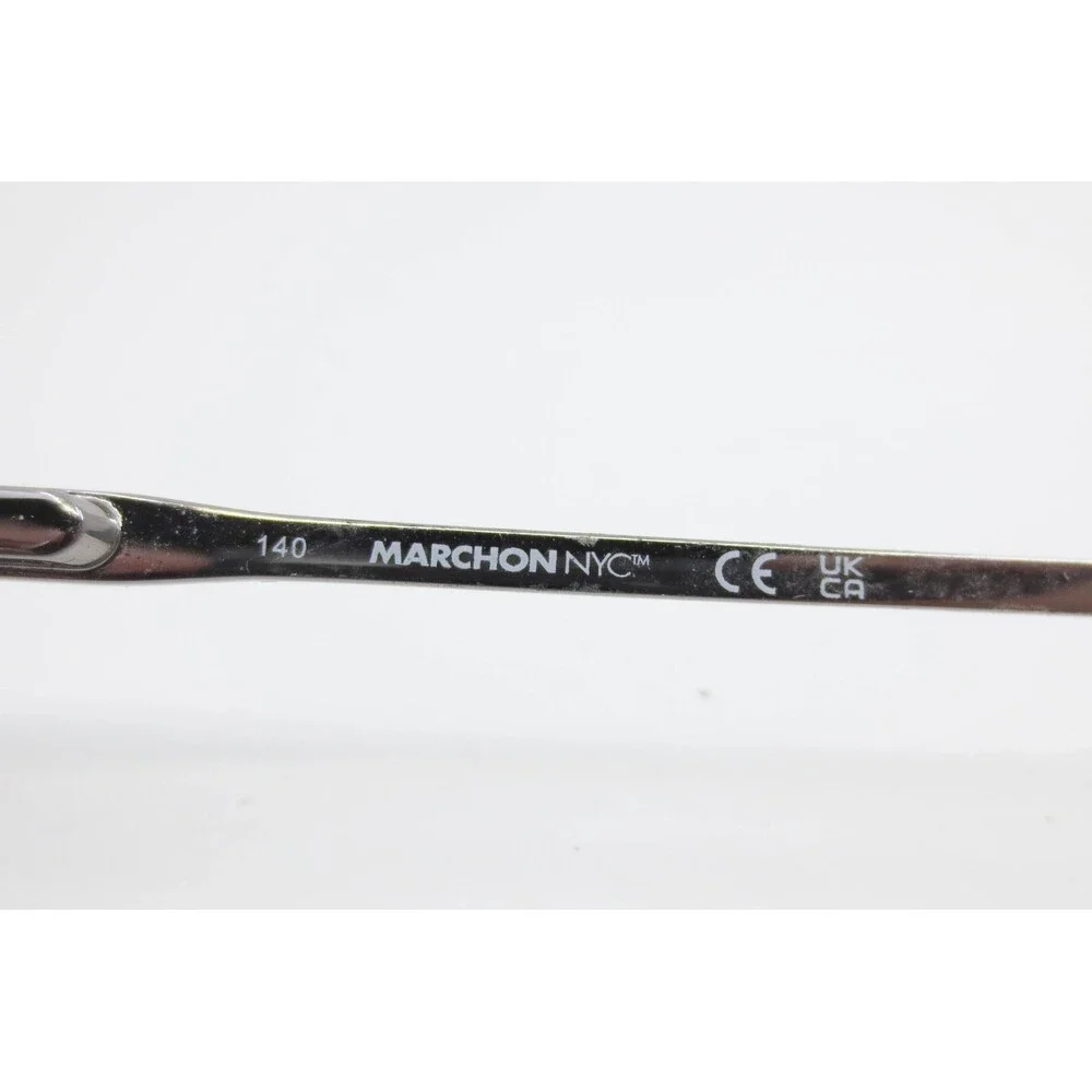 Marchon NYC M-Jonathan 2 141 Gunmetal Aviator Eyeglasses Frames 56-16-140 Mens